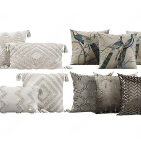 现代抱枕组合3D模型下载